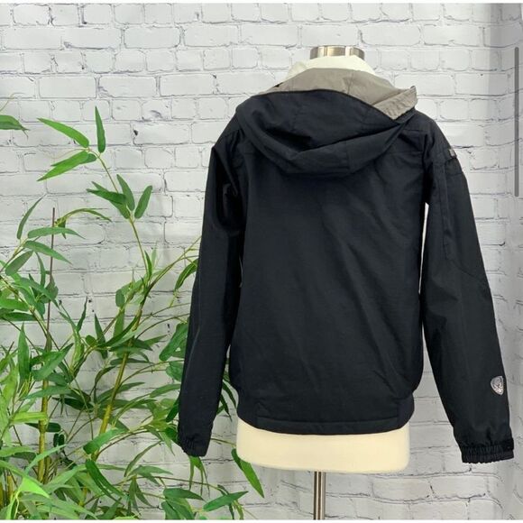 Columbia Black w/ Red & White Stripe Ski Jacket Size S - Picture 2 of 9